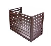 MMOU Copri Condizionatore da Esterno, Copertura di Protezione del Condizionatore d'Aria, Applicabile all'unità Esterna, Pompa di Calore, in Alluminio (Color : Brown, Size : 1.5P:100 * 50 * 70)