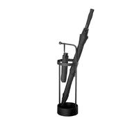 MMOU Portaombrelli Metallo Portaombrelli dalla Forma Unica Secchio di Stoccaggio Distaccato Moderno E Semplice Adatto per Stampelle Scatola di Immagazzinaggio (Color : Black)