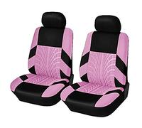 MMPZZ Coprisedile per Auto per Alfa Romeo Mito/Spider/Stelvio/Tonale/4C 8C, Coprisedile Anteriore in 2 Pezzi, Traspirante, Antiscivolo e Confortevole, Protezione per Sedile,Pink