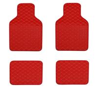 MMPZZ Tappetini Auto per Maserati GranTurismo Folgore 2023 2024, Tappetini in Pelle Impermeabili e Antiscivolo, Accessori per Tappetini Auto, Red