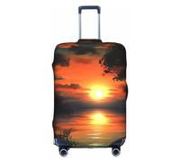 MMSJSBVY Animal Northern Deer - Copertura elastica per bagagli, resistente alla polvere e ai graffi, per bagagli da 45,7 a 81,7 cm, Pittura Tramonto, M