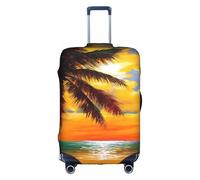 MMSJSBVY Animal Northern Deer - Copertura elastica per bagagli, resistente alla polvere e ai graffi, per bagagli da 45,7 a 81,7 cm, Palmo tramonto, M