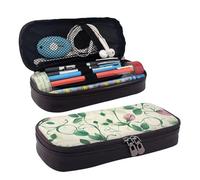 MMSJSBVY Astuccio con fiori di ciliegio e tulipani, astuccio resistente di grande capacità, organizer per cancelleria, forniture per ufficio scolastico, Fiore di vite, Taglia unica, Beauty Case
