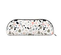 MMSJSBVY Astuccio in pelle a forma di aeromobili della guerra mondiale, organizer semicircolare con cerniera per penne, cosmetici e viaggi, Terrazzo Rosso, Taglia unica, Zaino per la scuola