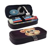 MMSJSBVY Astuccio portamatite con pinguino in stile cartone animato, grande capacità, resistente, organizer per cancelleria, forniture scolastiche e ufficio, Simpatico animale., Taglia unica, Beauty