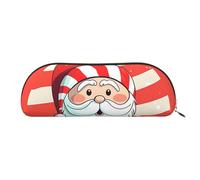 MMSJSBVY Bellissimo astuccio in pelle Sunset - organizer semicircolare con cerniera per penne, cosmetici e viaggi, Uomo di Natale carino, Taglia unica, Zaino per la scuola