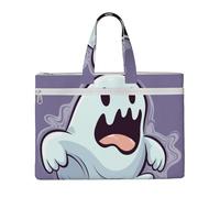 MMSJSBVY Borsa alla moda del documento della tela dell'albero e dell'oscillazione di autunno, tote di grande capacità con le tasche doppie della chiusura lampo per pendolarismo e studio, Fantasma