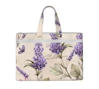 MMSJSBVY Borsa alla moda del documento della tela di quiz di matematica, tote di grande capacità con le tasche doppie della chiusura lampo per pendolarismo e studio, Timbro di lavanda, Taglia unica