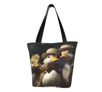 MMSJSBVY Borsa della spesa della borsa delle donne della fragola fresca, borsa di grande capacità, adatta per lo shopping, gite in spiaggia e fitness, Pollame da fattoria, Taglia unica