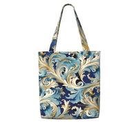 MMSJSBVY Borsa di totalizzatore della spalla della tela di musica astratta, totalizzatore leggero della spesa del poliestere, borsa quotidiana riutilizzabile per lavoro, scuola e drogheria, Elegante