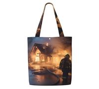 MMSJSBVY Borsa di totalizzatore della spalla della tela di vetro macchiata del fiore, totalizzatore leggero della spesa del poliestere, borsa quotidiana riutilizzabile per lavoro, scuola e drogheria