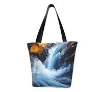 MMSJSBVY Borsa per la spesa da donna a forma di fuochi d'artificio esplosione, grande capacità, adatta per shopping, gite in spiaggia e fitness, Oceano Alba, Taglia unica