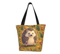 MMSJSBVY Candle, borsa da donna, borsa per la spesa, grande capacità, adatta per shopping, gite in spiaggia e fitness, Riccio, Taglia unica