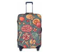 MMSJSBVY Candy and Lollipops - Copertura elastica per bagagli, resistente alla polvere e ai graffi, per bagagli da 45,7 a 81,7 cm, Caramelle e lecca-lecca, XL