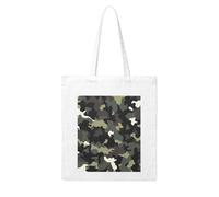 MMSJSBVY Cinque Terre Scenery Canvas Tote Bag, grande borsa di tela con stampa a trasferimento termico su entrambi i lati per shopping, viaggi, regali di lavoro, Motivo mimetico., Taglia unica