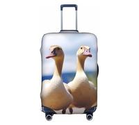MMSJSBVY Copertura elastica per bagagli con bellissimi fiori, resistente alla polvere e ai graffi, per bagagli da 45,7 a 81,7 cm, Oca carina, XL