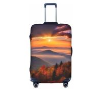 MMSJSBVY Copertura elastica per bagagli con bellissimi fiori, resistente alla polvere e ai graffi, per bagagli da 45,7 a 81,7 cm, Alba autunnale colorata, XL