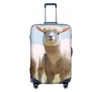 MMSJSBVY Copertura elastica per bagagli con bellissimi fiori, resistente alla polvere e ai graffi, per bagagli da 45,7 a 81,7 cm, Simpatica pecora., L