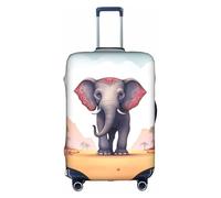 MMSJSBVY Copertura elastica per bagagli con carte da gioco, resistente alla polvere e ai graffi, per bagagli da 45,7 a 81,7 cm, Elefante portafortuna, L