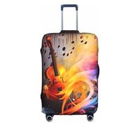 MMSJSBVY Copertura elastica per bagagli con girasole in fiore, resistente alla polvere e ai graffi, per bagagli da 45,7 a 81,7 cm, Musica astratta, XL