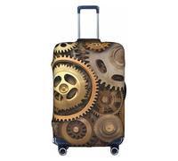 MMSJSBVY Copertura elastica per bagagli con girasole in fiore, resistente alla polvere e ai graffi, per bagagli da 45,7 a 81,7 cm, Gli ingranaggi a tema orologi, XL