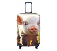 MMSJSBVY Copertura elastica per bagagli con labbra dorate, resistente alla polvere e ai graffi, per bagagli da 45,7 a 81,7 cm, Animale da fattoria carino, S