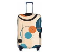 MMSJSBVY Copertura elastica per bagagli con motivo floreale, resistente alla polvere e ai graffi, per bagagli da 45,7 a 81,7 cm, Forme e cerchi Echo, XL