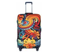 MMSJSBVY Copertura elastica per bagagli, motivo: aerei della guerra mondiale, resistente alla polvere e ai graffi, per bagagli da 45,7 a 81,7 cm, Messicano, S