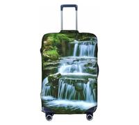 MMSJSBVY Copertura elastica per bagagli, motivo: aerei della guerra mondiale, resistente alla polvere e ai graffi, per bagagli da 45,7 a 81,7 cm, Cascata che scorre giù, M