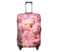 MMSJSBVY Copertura elastica per bagagli, motivo: aerei della guerra mondiale, resistente alla polvere e ai graffi, per bagagli da 45,7 a 81,7 cm, Legno Floreale Rosa, XL