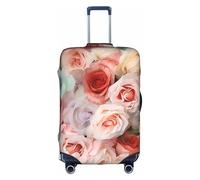 MMSJSBVY Copertura elastica per bagagli, resistente alla polvere e ai graffi, per bagagli da 45,7 a 81,7 cm, Mix di rose sbiadite pallido di colore tenue, S