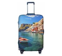MMSJSBVY Copertura elastica per bagagli, resistente alla polvere e ai graffi, per bagagli da 45,7 a 81,7 cm, Città di mare, XL