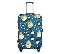 MMSJSBVY Copertura elastica per bagagli, resistente alla polvere e ai graffi, per bagagli da 45,7 a 81,7 cm, Gocce d'acqua Dots, XL