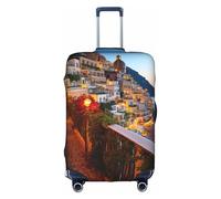 MMSJSBVY Copertura elastica per bagagli, resistente alla polvere e ai graffi, per trolley da 45,7 a 81,7 cm, Positano Tramonto Mare, XL