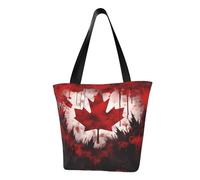 MMSJSBVY Cowboy West - Borsa per la spesa da donna, grande capacità, adatta per shopping, gite in spiaggia e fitness, Bandiera del Canada., Taglia unica