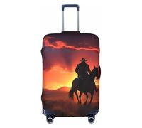 MMSJSBVY Cowboy West - Copertura elastica per bagagli, resistente alla polvere e ai graffi, per bagagli da 45,7 a 81,7 cm, Cowboy Ovest, M