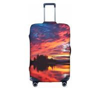 MMSJSBVY Cowboy West - Copertura elastica per bagagli, resistente alla polvere e ai graffi, per bagagli da 45,7 a 81,7 cm, Bellissimo tramonto., XL