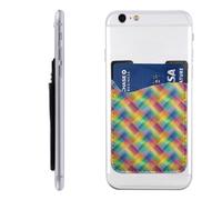 MMSJSBVY Custodia per cellulare con ragnatele e ragnatele con porta carte di credito, in pelle sintetica adesiva per la parte posteriore della maggior parte degli smartphone, Twill colorato, Taglia