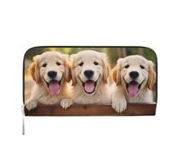 MMSJSBVY Esplosione Firework Portafoglio lungo per le donne Portafoglio in pelle con cerniera Portafoglio di grande capacità con scomparti per carte di credito, Motivo cane., taglia unica