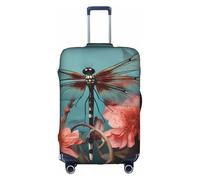 MMSJSBVY Explosion - Copertura elastica per bagagli, resistente alla polvere e ai graffi, per bagagli da 45,7 a 81,7 cm, Libellula sul fiore, M