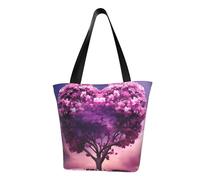 MMSJSBVY Grande borsa shopping bag da donna Canal Grande in Italia, grande capacità, adatta per shopping, gite in spiaggia e fitness, Albero di acero a forma di cuore, Taglia unica