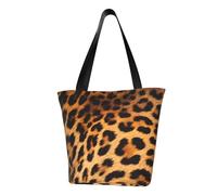 MMSJSBVY Grande borsa shopping bag da donna Canal Grande in Italia, grande capacità, adatta per shopping, gite in spiaggia e fitness, Stampa leopardata., Taglia unica