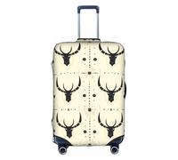 MMSJSBVY Ireland Outdoors County Clare The Cliffs - Copertura elastica per bagagli, resistente alla polvere e ai graffi, per bagagli da 45,7 a 81,7 cm, Caccia Frecce Triangoli Cervo, XL