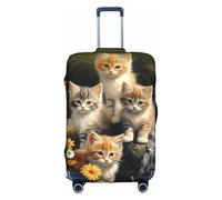 MMSJSBVY Ireland Outdoors County Clare The Cliffs - Copertura elastica per bagagli, resistente alla polvere e ai graffi, per bagagli da 45,7 a 81,7 cm, Simpatico gatto piccolo, L