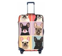 MMSJSBVY Ireland Outdoors County Clare The Cliffs - Copertura elastica per bagagli, resistente alla polvere e ai graffi, per bagagli da 45,7 a 81,7 cm, Bulldog francese., XL