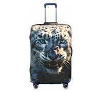 MMSJSBVY Ireland Outdoors County Clare The Cliffs - Copertura elastica per bagagli, resistente alla polvere e ai graffi, per bagagli da 45,7 a 81,7 cm, Blue Eyed Snow Leopard, S