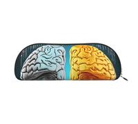 MMSJSBVY Lonely Bench Sunset - Astuccio in pelle con cerniera per penne, cosmetici e viaggi, Funzioni cerebrali destra e sinistra, Taglia unica, Zaino per la scuola