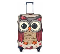 MMSJSBVY Merry Christmas Candle - Copertura elastica per bagagli, resistente alla polvere e ai graffi, per bagagli da 45,7 a 81,7 cm, Love Owl, M