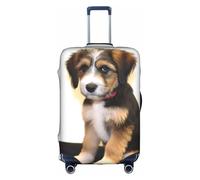 MMSJSBVY Paradise Beach - Copertura elastica per bagagli con palme, resistente alla polvere e ai graffi, per bagagli da 45,7 a 81,7 cm, Addestramento cani, L