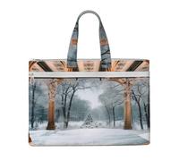 MMSJSBVY Pezzi di ricambio per la borsa alla moda del documento della tela del macchinario agricolo, tote di grande capacità con le tasche doppie della chiusura lampo per pendolarismo e studio, Sfondo